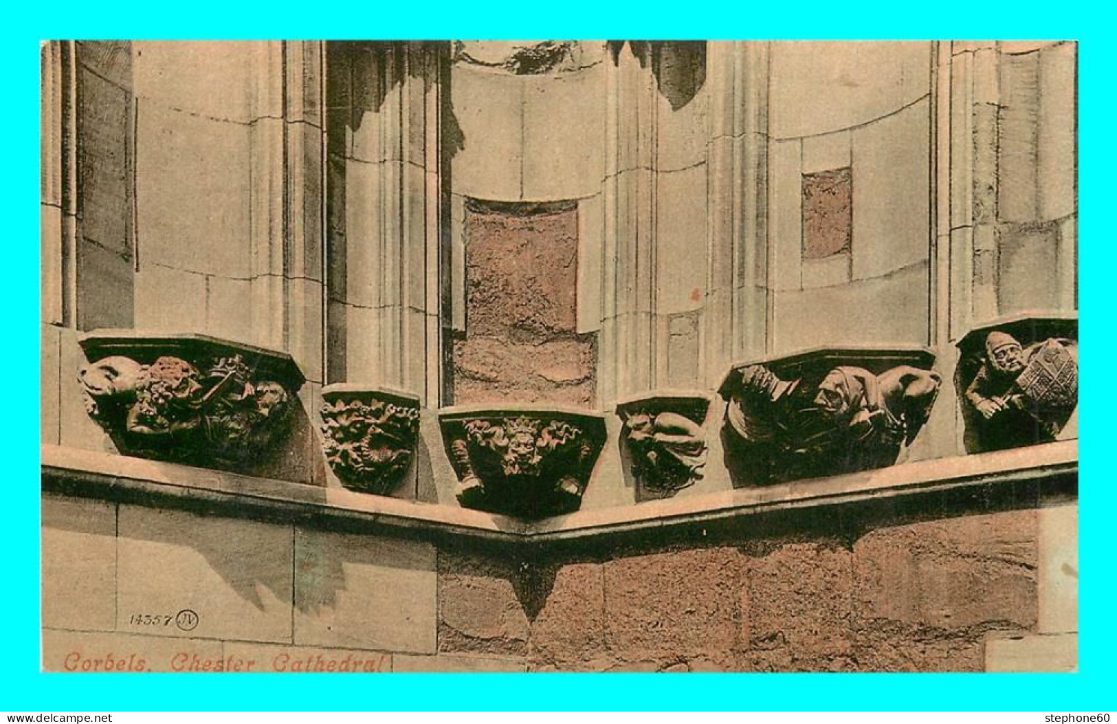 A794 / 039 CHESTER Cathedral Corbels - Chester