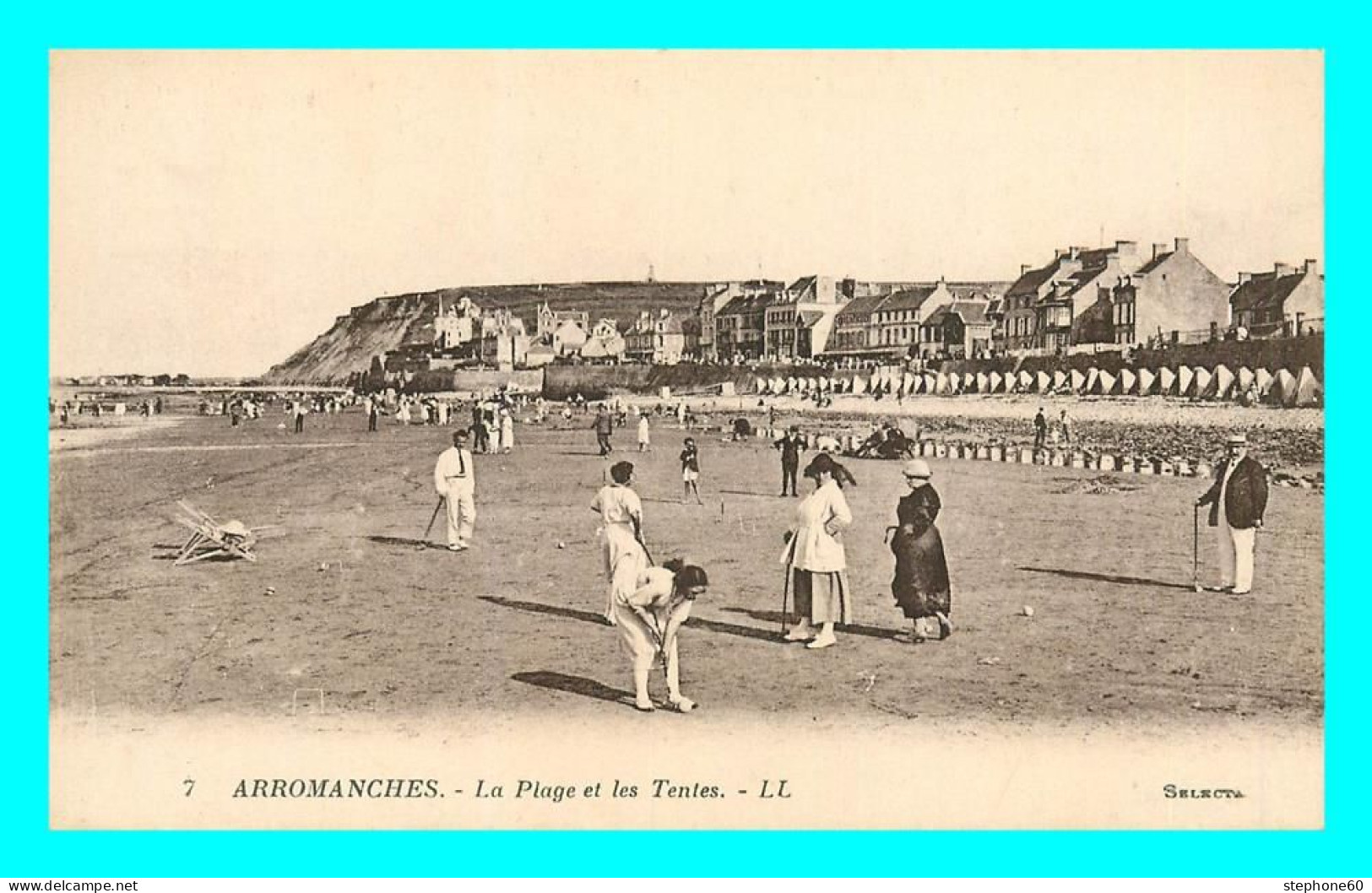 A795 / 321 14 - ARROMANCHES Plage Et Les Tentes ( Croquet ) - Arromanches