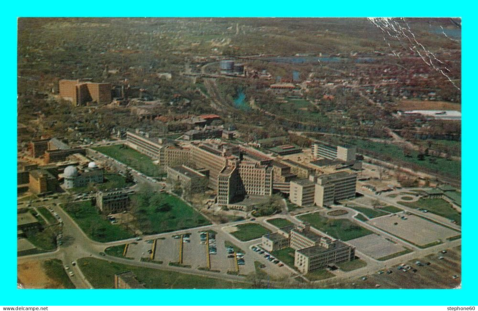 A792 / 177 Aerial View Showing University Hospital Buildings ( Timbre ) - Autres & Non Classés