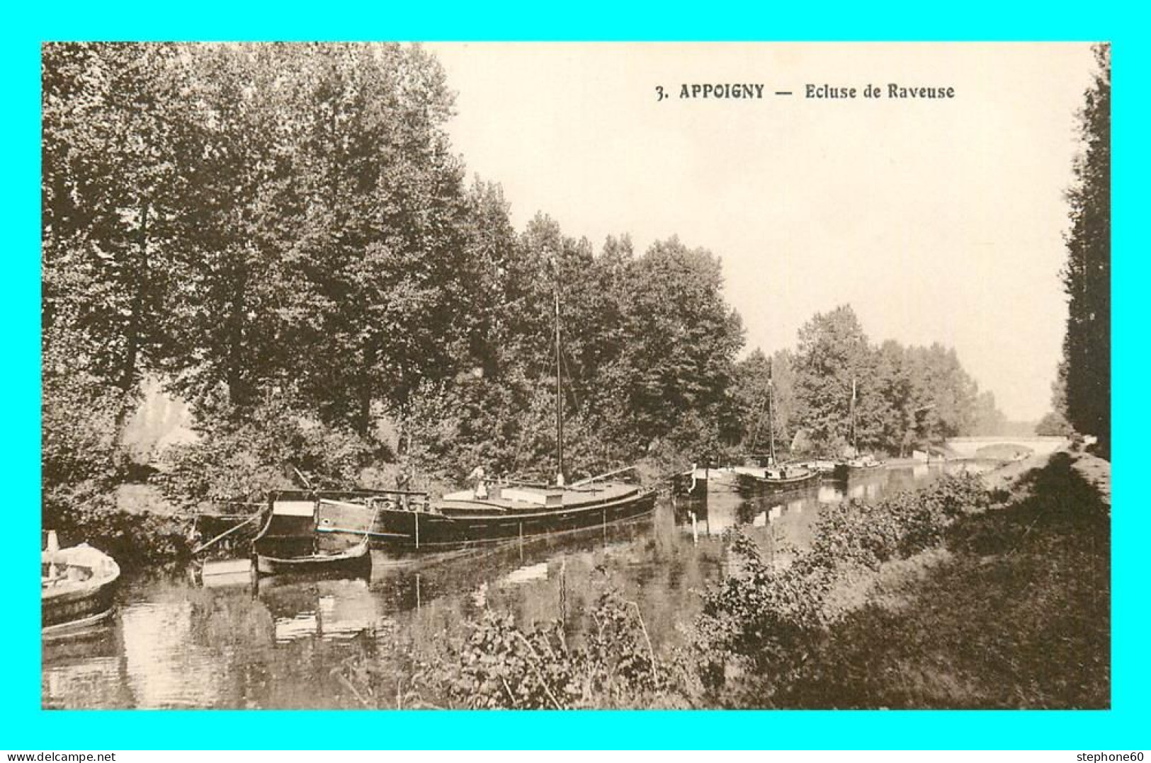 A792 / 135 89 - APPOIGNY Ecluse De Raveuse ( Péniche ) - Appoigny