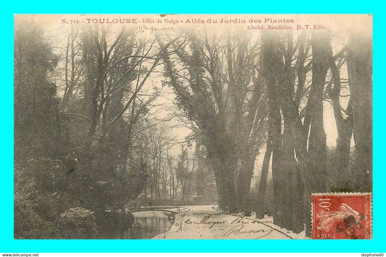 A796 / 423 31 - TOULOUSE Effet De Neige Allée Du Jardin Des Plantes - Toulouse