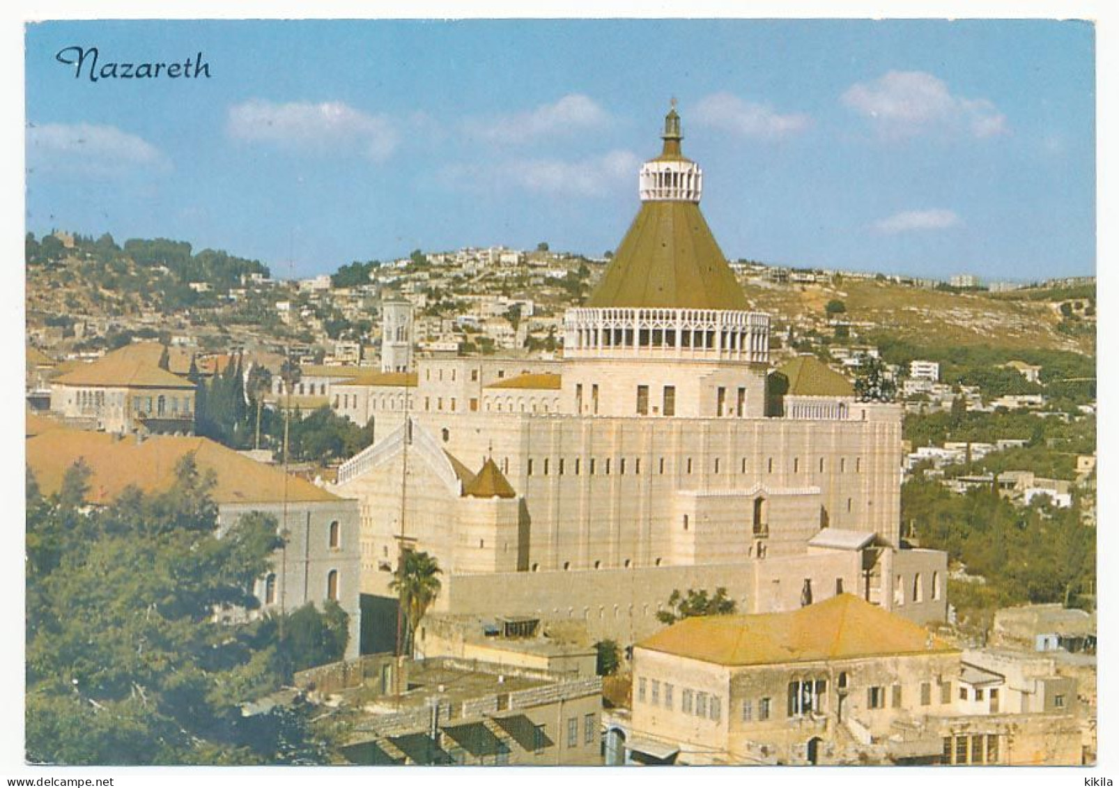 CPSM 10.5 X 15 Israël (79) NAZARETH  Partial View Vue Partielle Centre The Church Of The Annunciation La Basilique De * - Israele