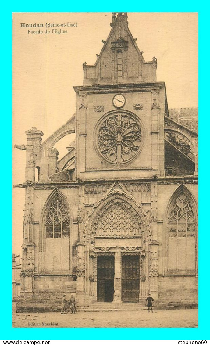 A799 / 645 78 - HOUDAN Facade De L'Eglise - Houdan