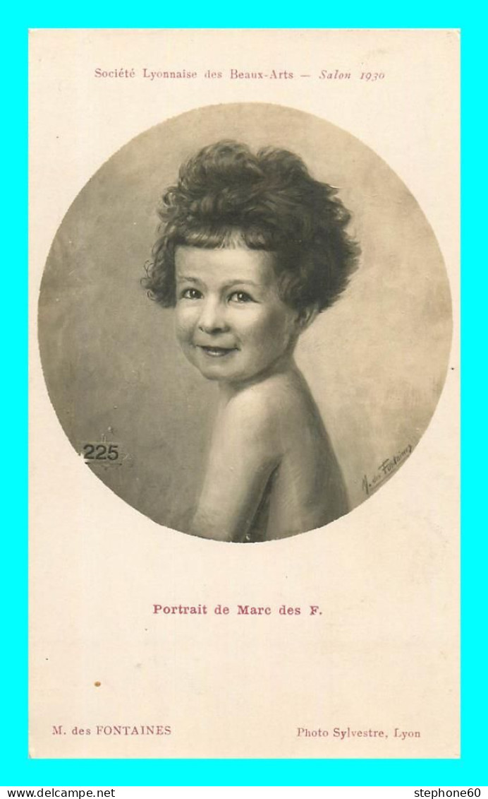 A795 / 593 SALON 1930 Société Lyonnaise Des Beaux Arts Portrait De Marc Des F. - Pintura & Cuadros