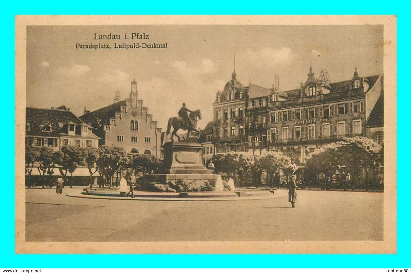 A795 / 043 LANDAU I Pfalz Luitpold Denkmal - Landau