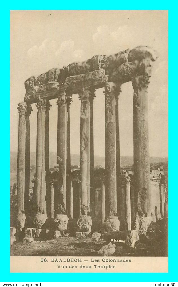 A796 / 617 LIBAN BAALBECK Colonnades Vue Des Deux Temples - Libanon