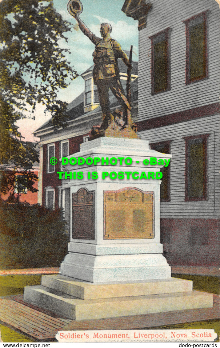 R475044 Soldiers Monument. Liverpool. Nova Scotia. Rumsey. 1924 - Wereld