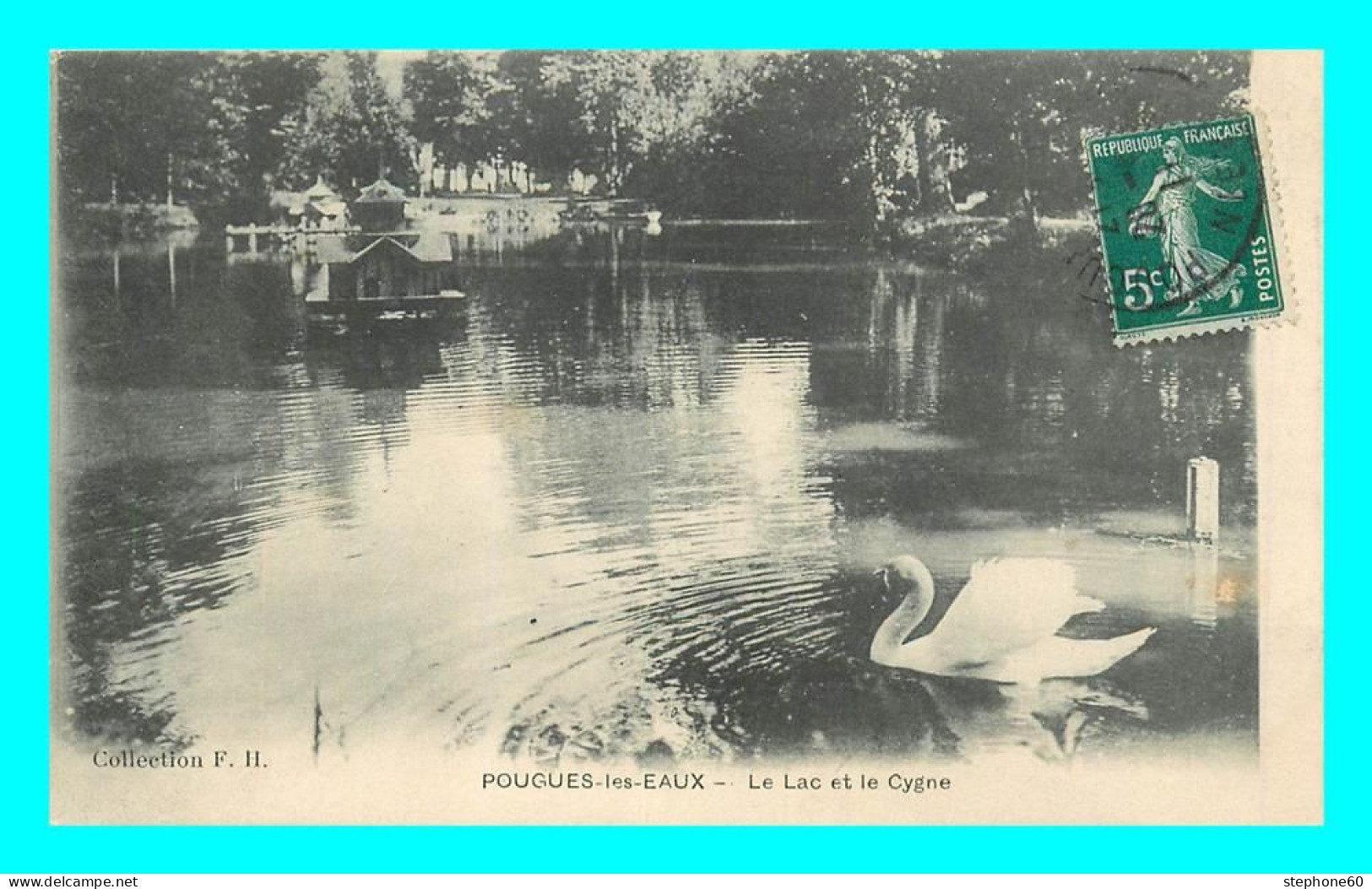 A797 / 031 58 - POUGUES LES EAUX Lac Et Le Cygne - Pougues Les Eaux