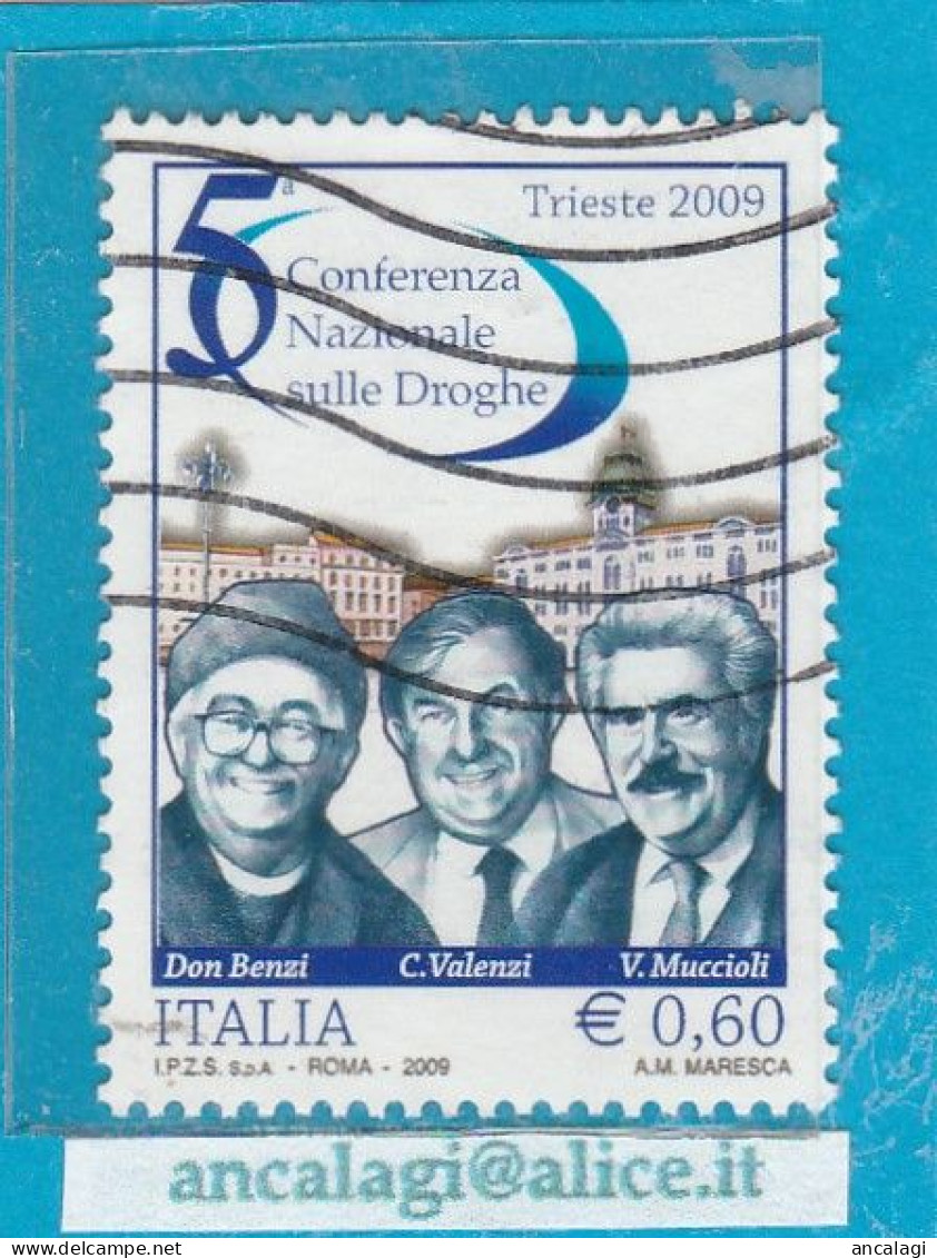 USATI ITALIA 2009 - Ref.1108A "CONFERENZE SULLE DROGHE" 1 Val.- - 2001-10: Used