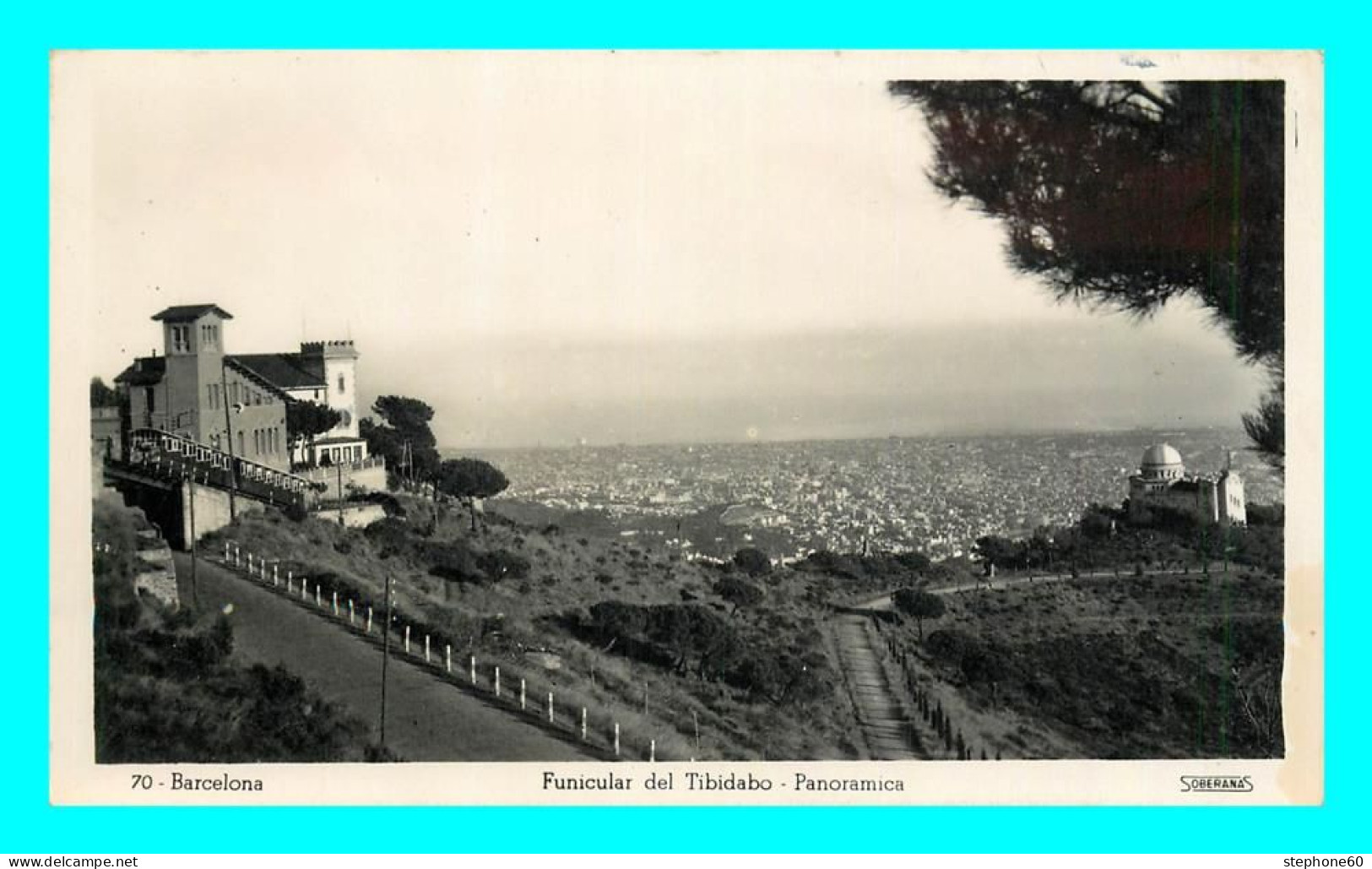 A799 / 477 BARCELONA Funicular Del Tibidabo Panoramica - Barcelona