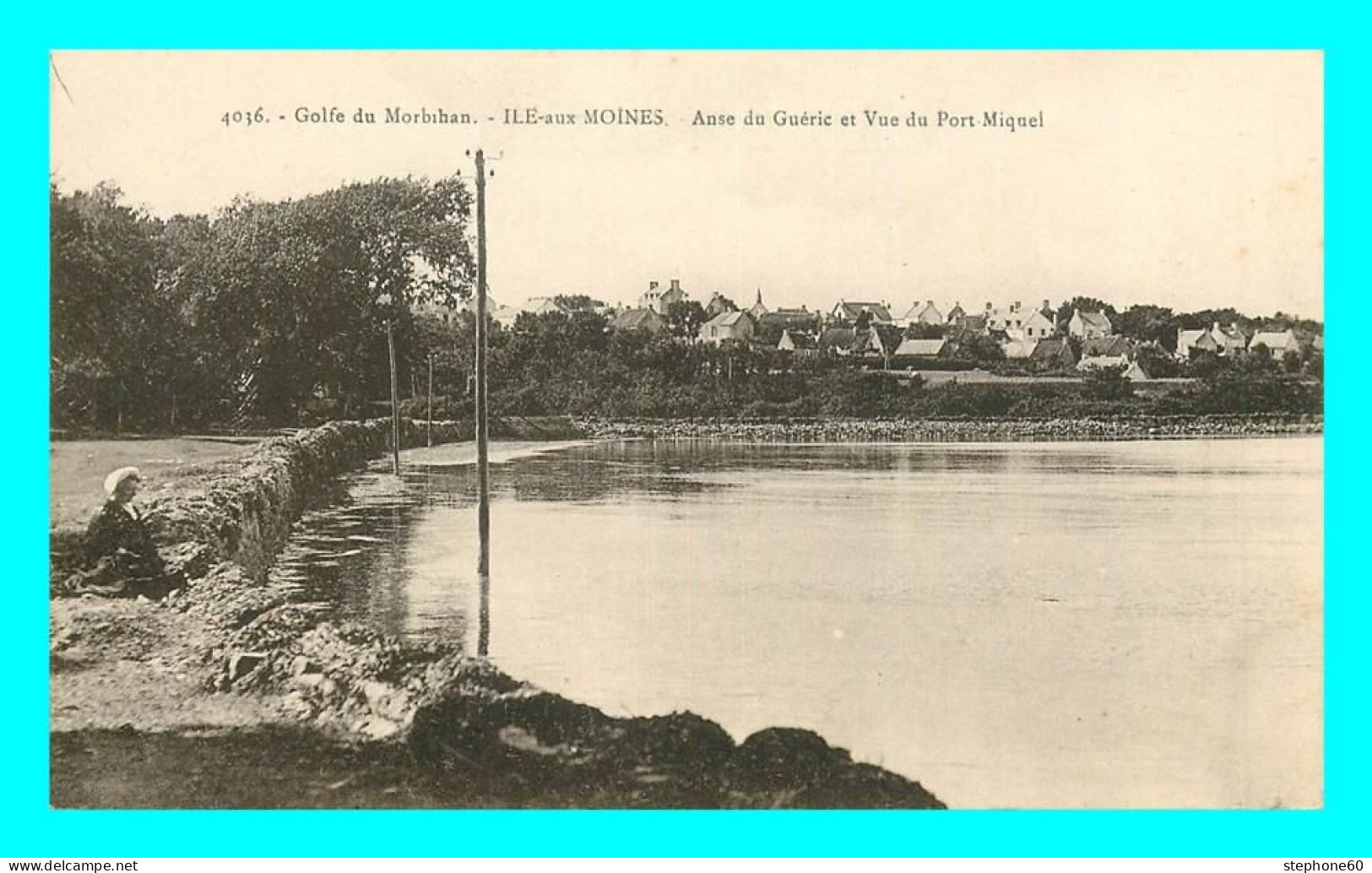 A799 / 033 56 - ILE AUX MOINES Anse Du Gueric Et Vue Du Port Miquel - Ile Aux Moines