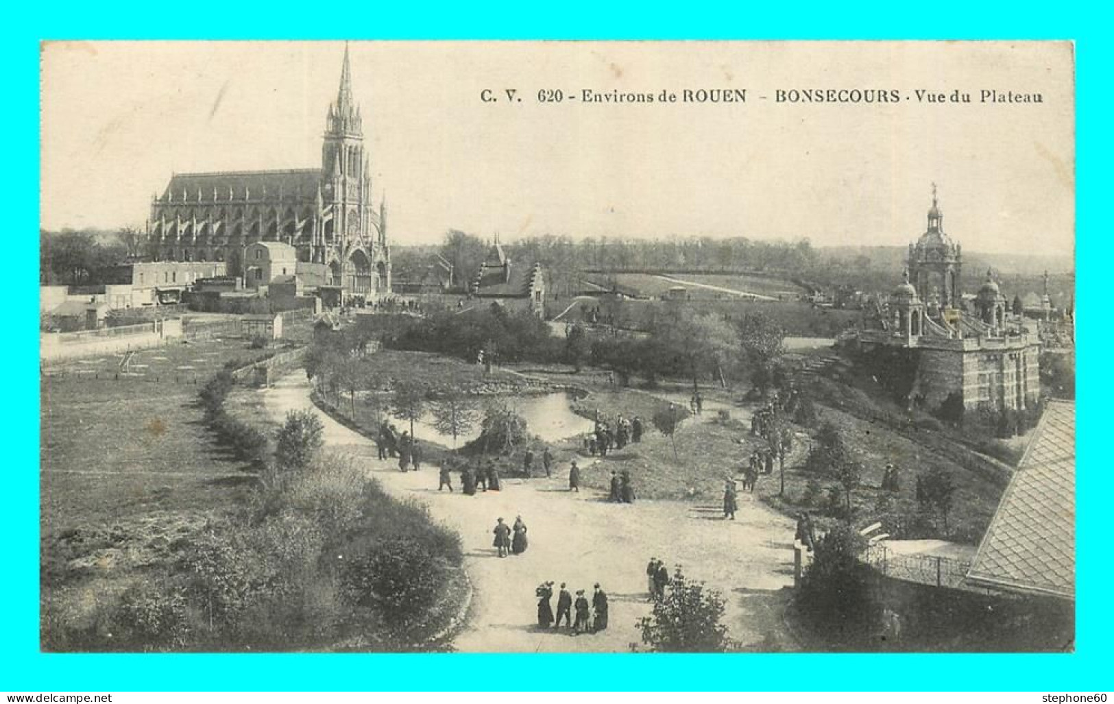 A766 / 489 76 - BONSECOURS Environs De Rouen Vue Du Plateau - Bonsecours