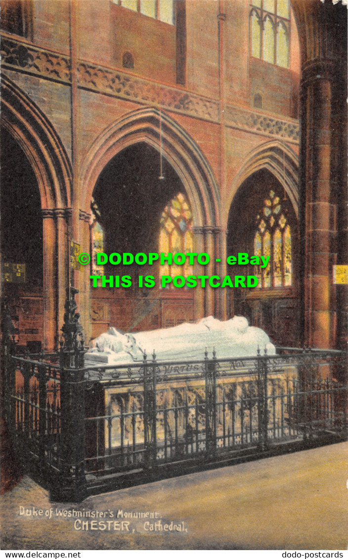 R475250 Duke Of Westminsters Monument. Chester. Cathedral. 7116. Hugo Lang. Lang - Wereld