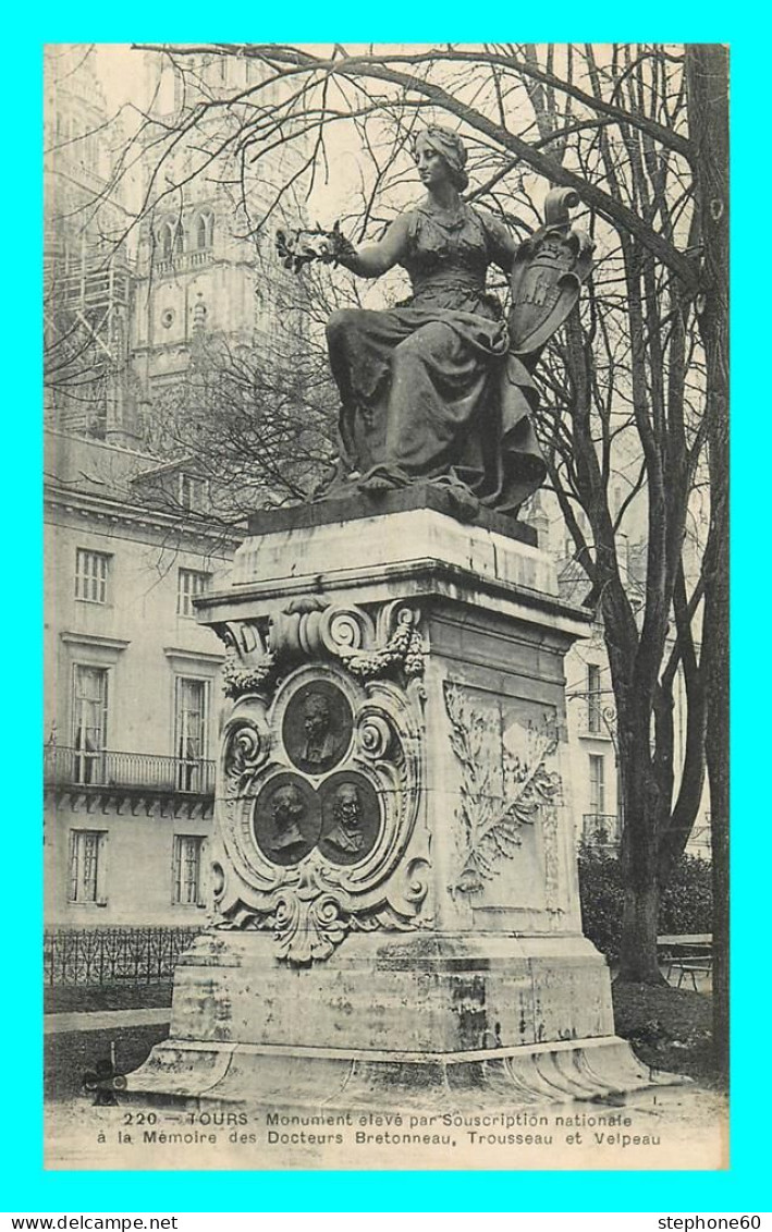 A801 / 605 37 - TOURS Monument à La Mémoire Des Docteurs Bretonneau - Tours