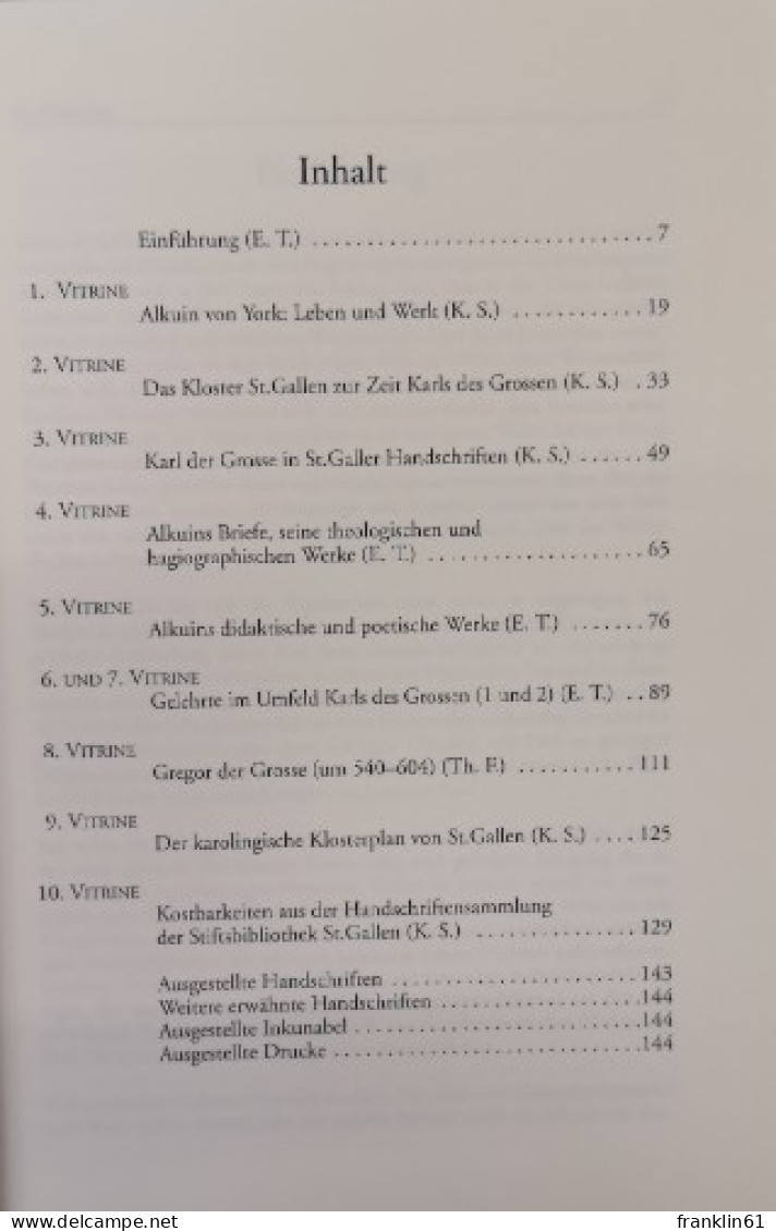 Karl Der Große Und Seine Gelehrten. Zum 1200. Todesjahr Alkuins (+ 804). - 4. 1789-1914