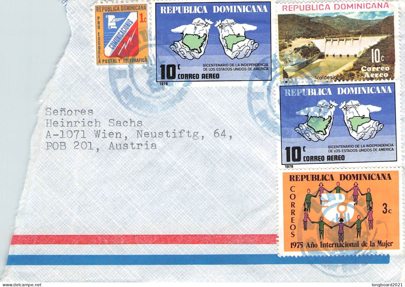 DOMINICAN REP - AIRMAIL 1977 - WIEN/AT / 6279 - Dominicaine (République)