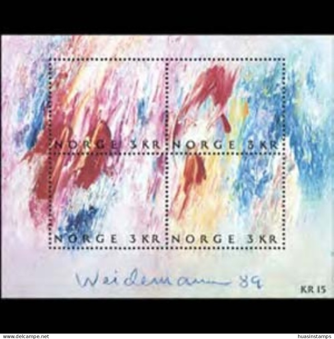 NORWAY 1989 - Scott# 947 S/S Paintings MNH - Nuevos