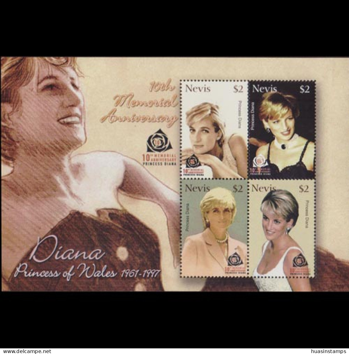 NEVIS 2007 - Scott# 1516 S/S Princess Diana MNH - St.Kitts En Nevis ( 1983-...)