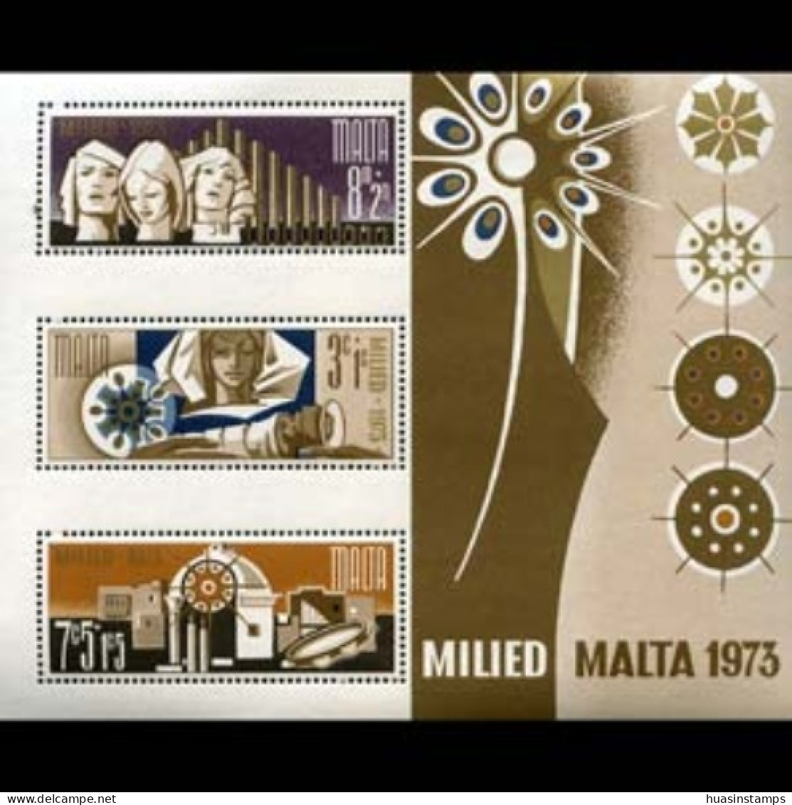 MALTA 1973 - Scott# B15a S/S Christmas MNH - Malta