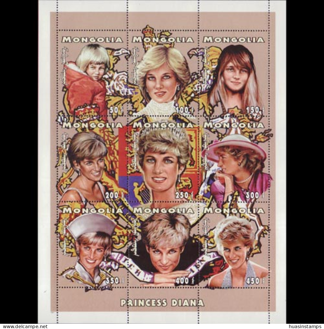 MONGOLIA 1997 - Scott# 2289 Sheets-Princess Diana MNH - Mongolie