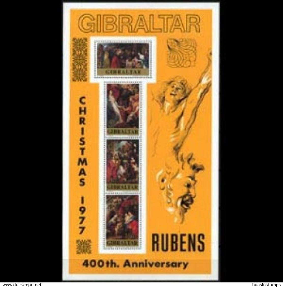 GIBRALTAR 1977 - Scott# 362a S/S Rubens Paintings MNH - Gibraltar