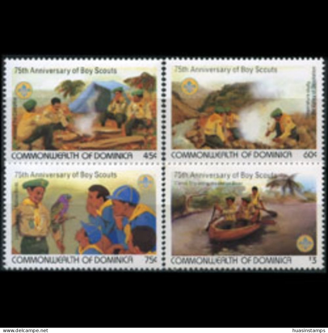 DOMINICA 1982 - Scott# 777-80 Scouting Year Set Of 4 MNH - Dominica (1978-...)