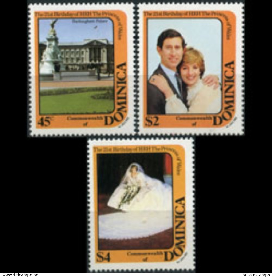 DOMINICA 1982 - Scott# 773-5 Diana Birthday Set Of 3 MNH - Dominique (1978-...)