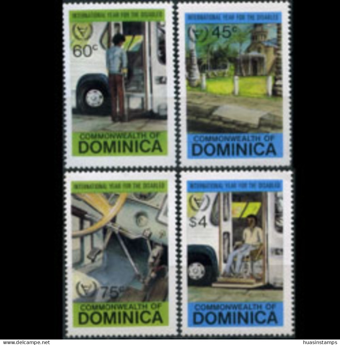 DOMINICA 1981 - Scott# 734-7 Int.Disabled Year Set Of 4 MNH - Dominica (1978-...)