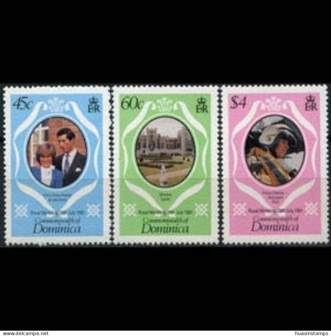 DOMINICA 1981 - Scott# 701-3 Royal Wedding Set Of 3 MNH - Dominica (1978-...)