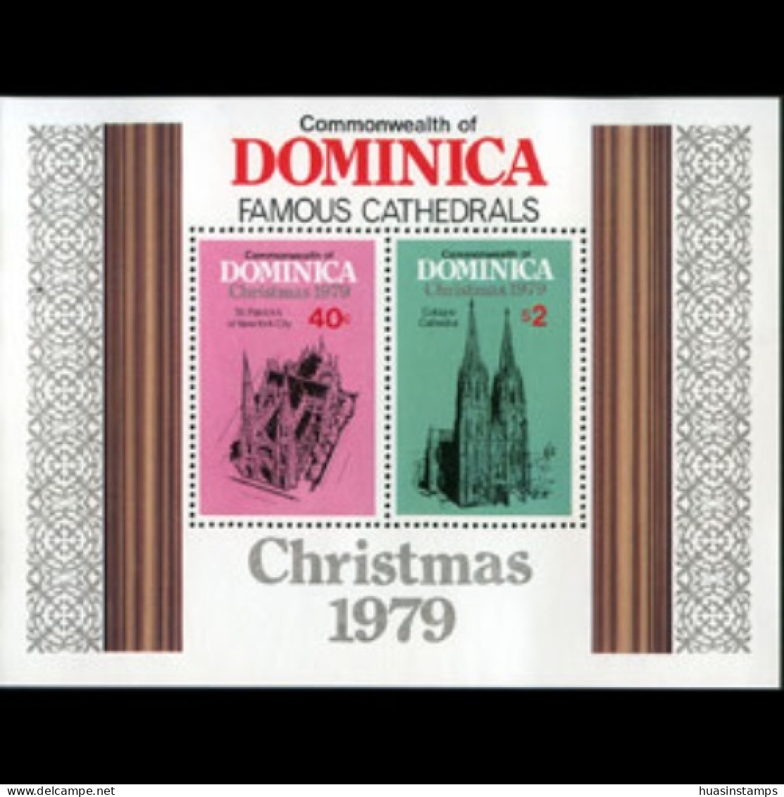 DOMINICA 1979 - Scott# 658 S/S Cathedrals MNH - Dominique (1978-...)