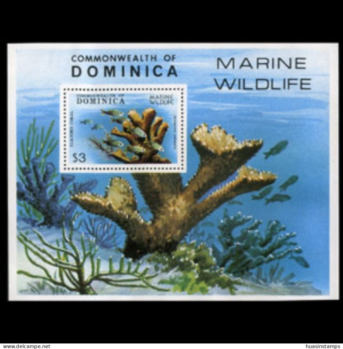 DOMINICA 1979 - Scott# 624 S/S Corals MNH - Dominique (1978-...)