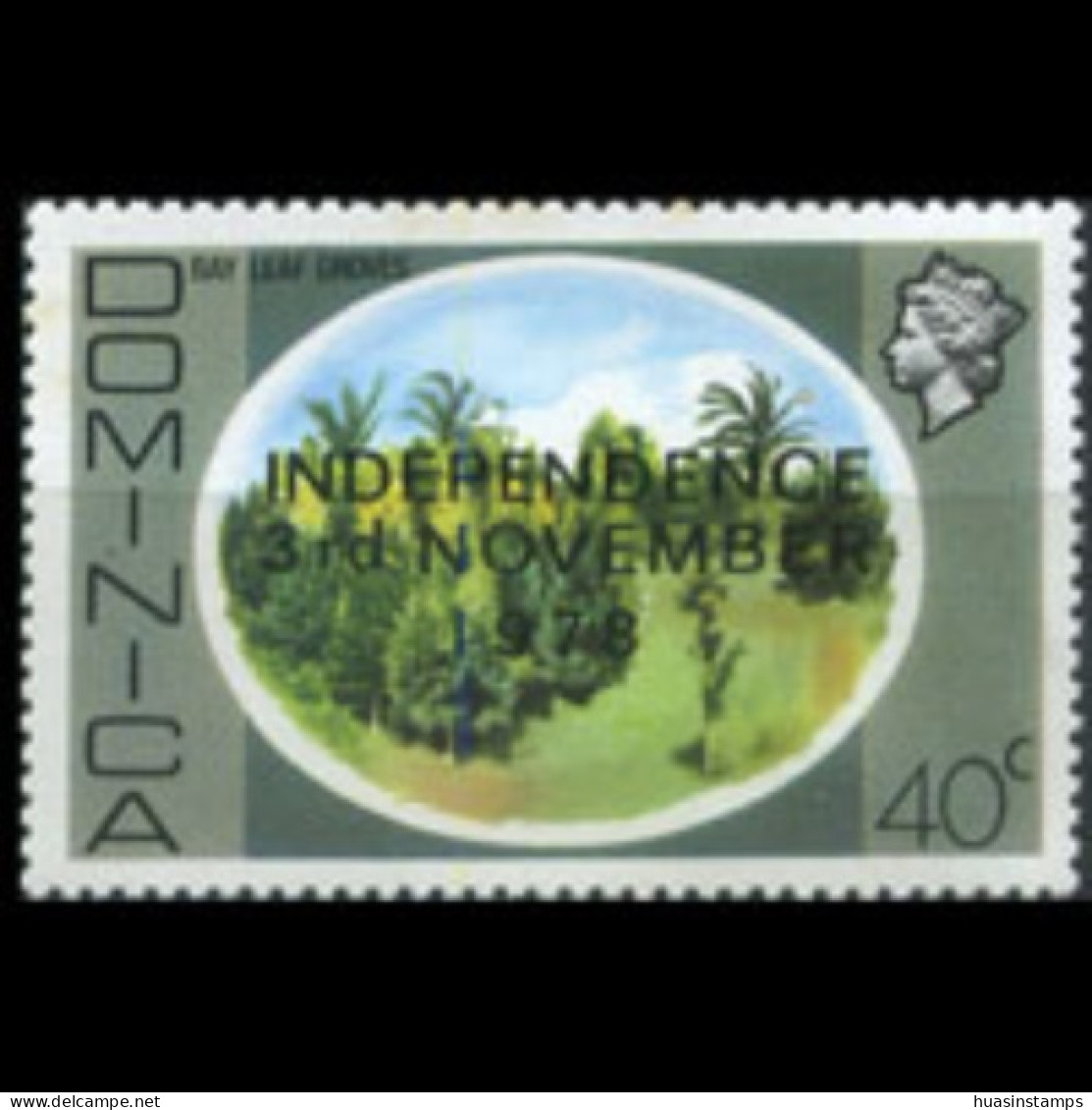 DOMINICA 1978 - Scott# 596A Groves Litho.Opt. 40c MNH - Dominique (1978-...)