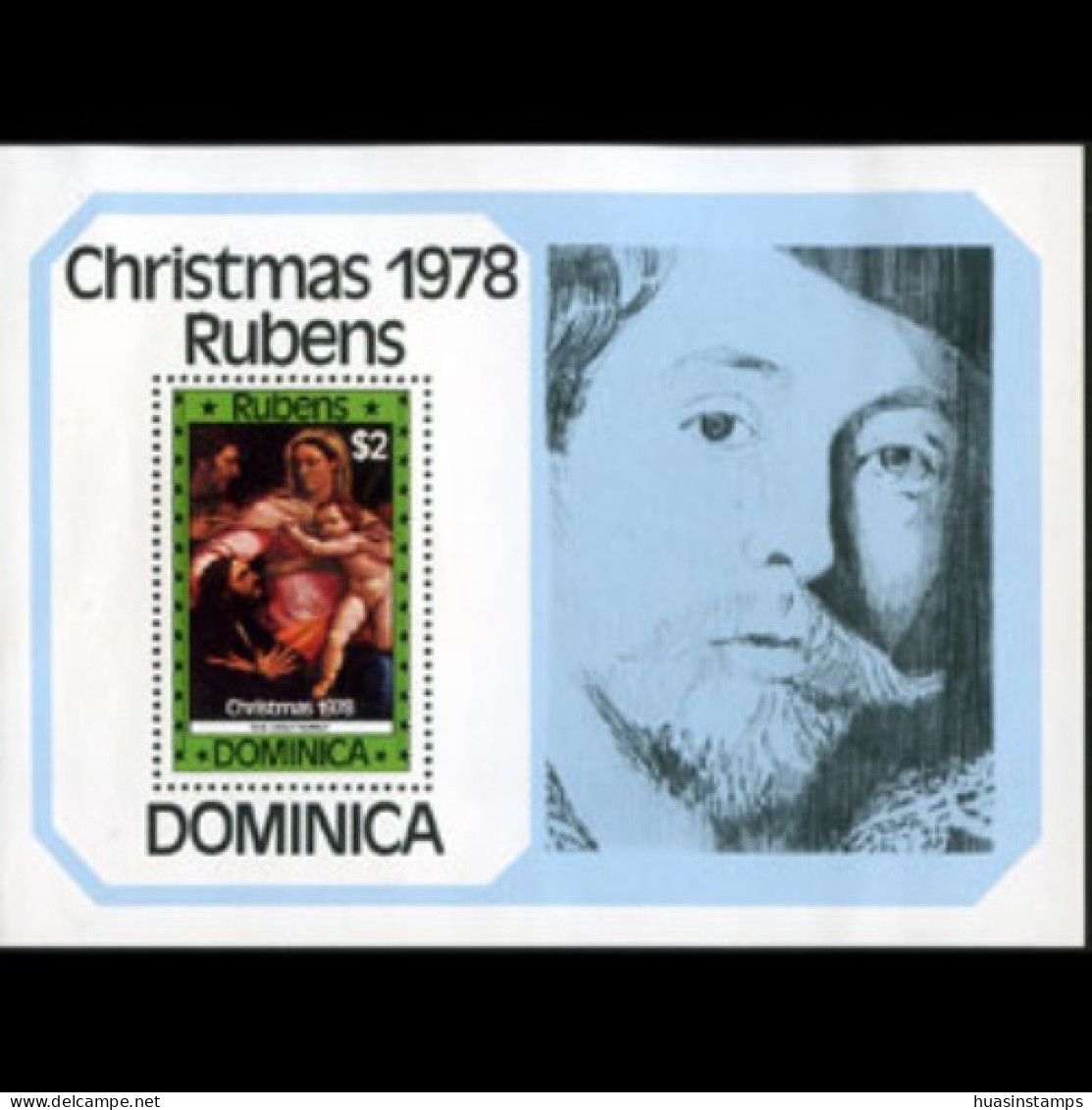 DOMINICA 1978 - Scott# 583 S/S Christmas-Rubens MNH - Dominica (1978-...)