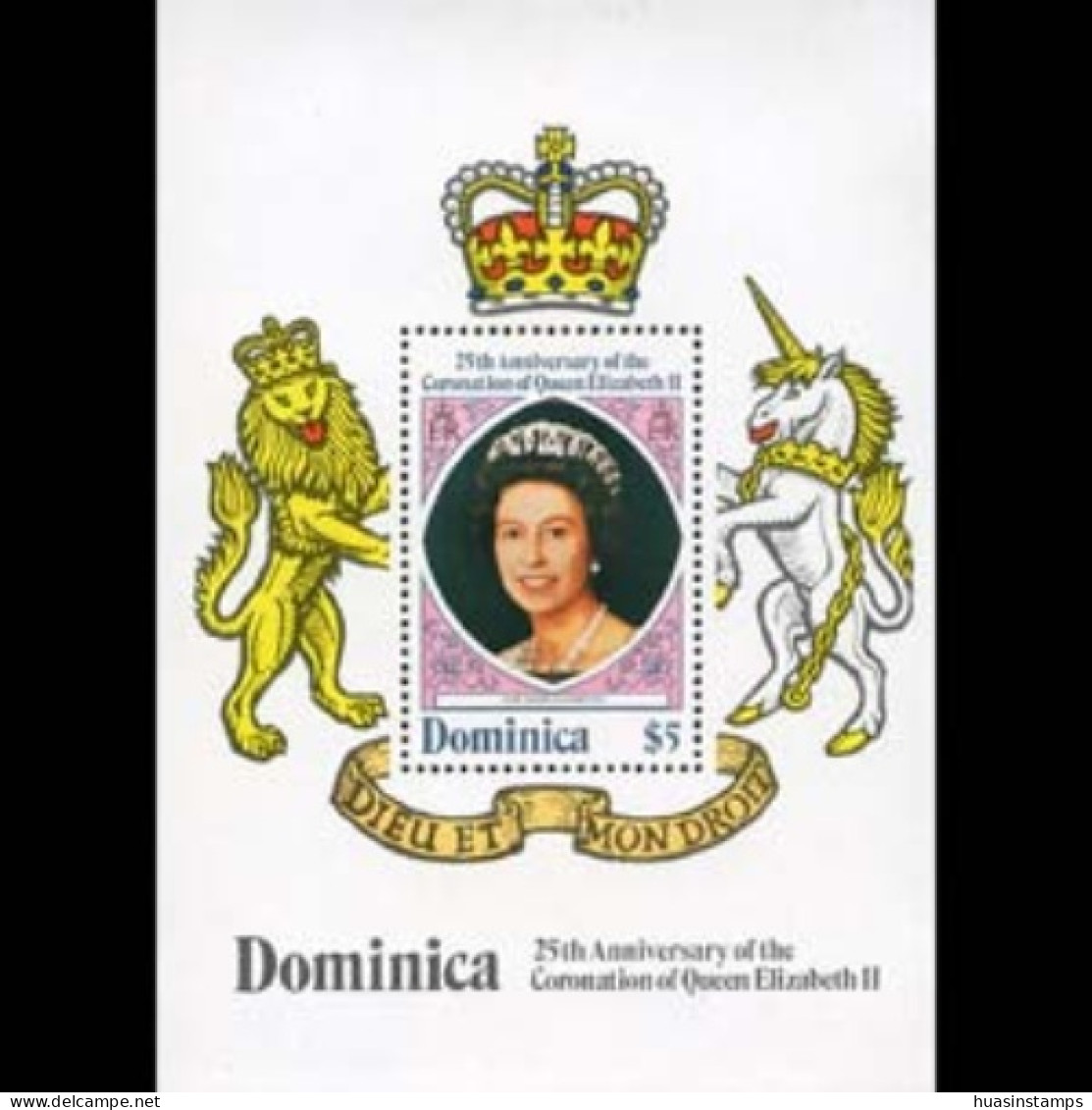 DOMINICA 1978 - Scott# 573 S/S Coronation MNH - Dominique (1978-...)