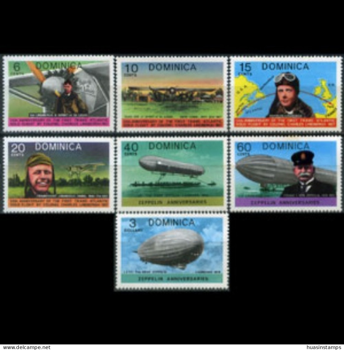 DOMINICA 1978 - Scott# 562-8 Flight-Planes Set Of 7 MNH - Dominica (1978-...)