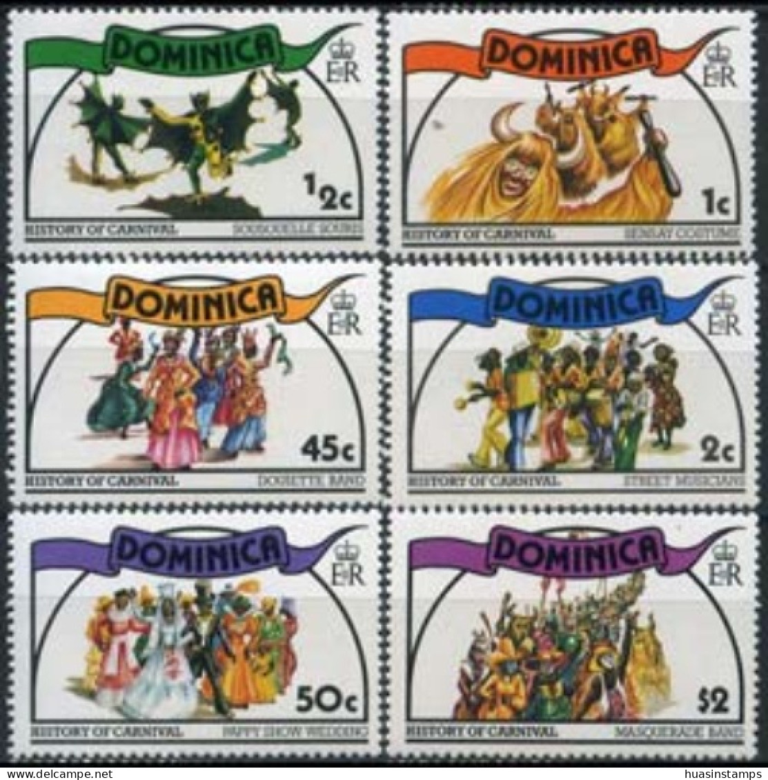 DOMINICA 1978 - Scott# 555-60 Carnival History Set Of 6 MNH - Dominique (1978-...)