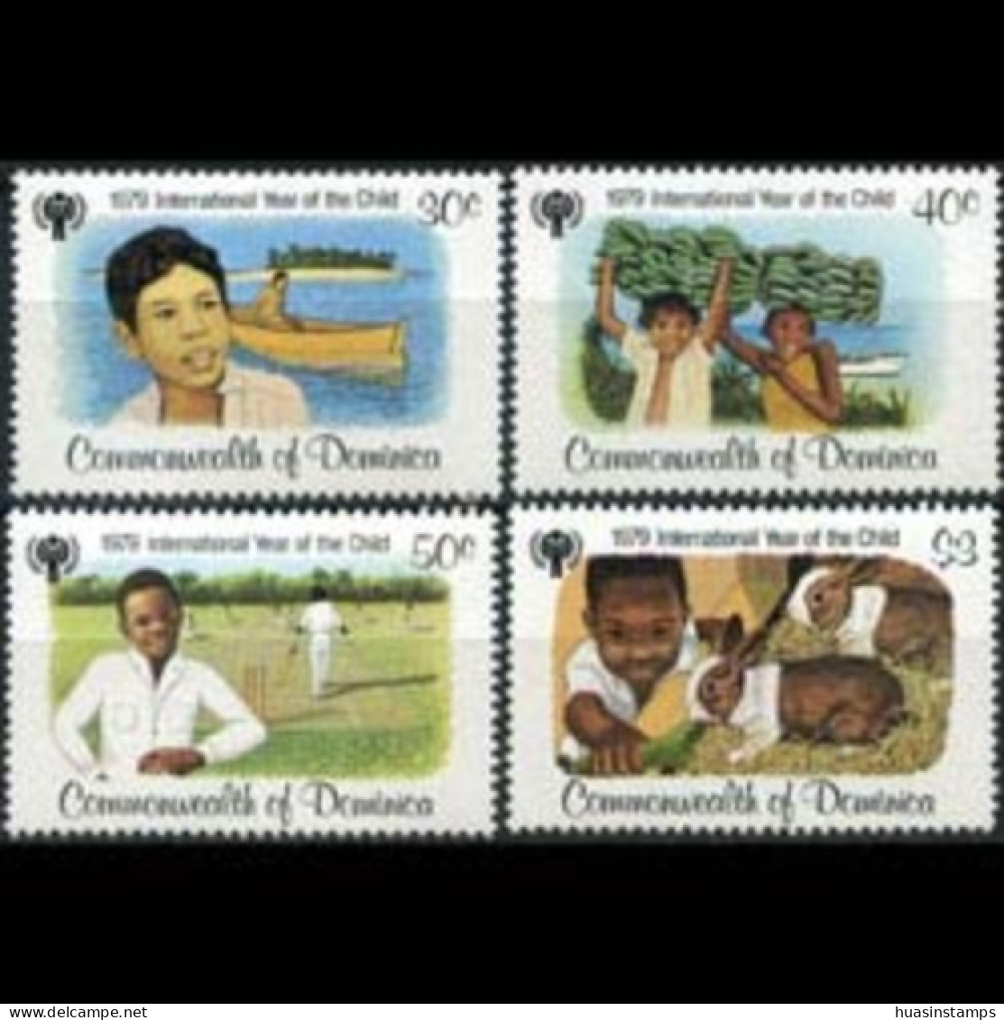 DOMINICA 1979 - Scott# 613-6 Children Year Set Of 4 MNH - Dominica (1978-...)