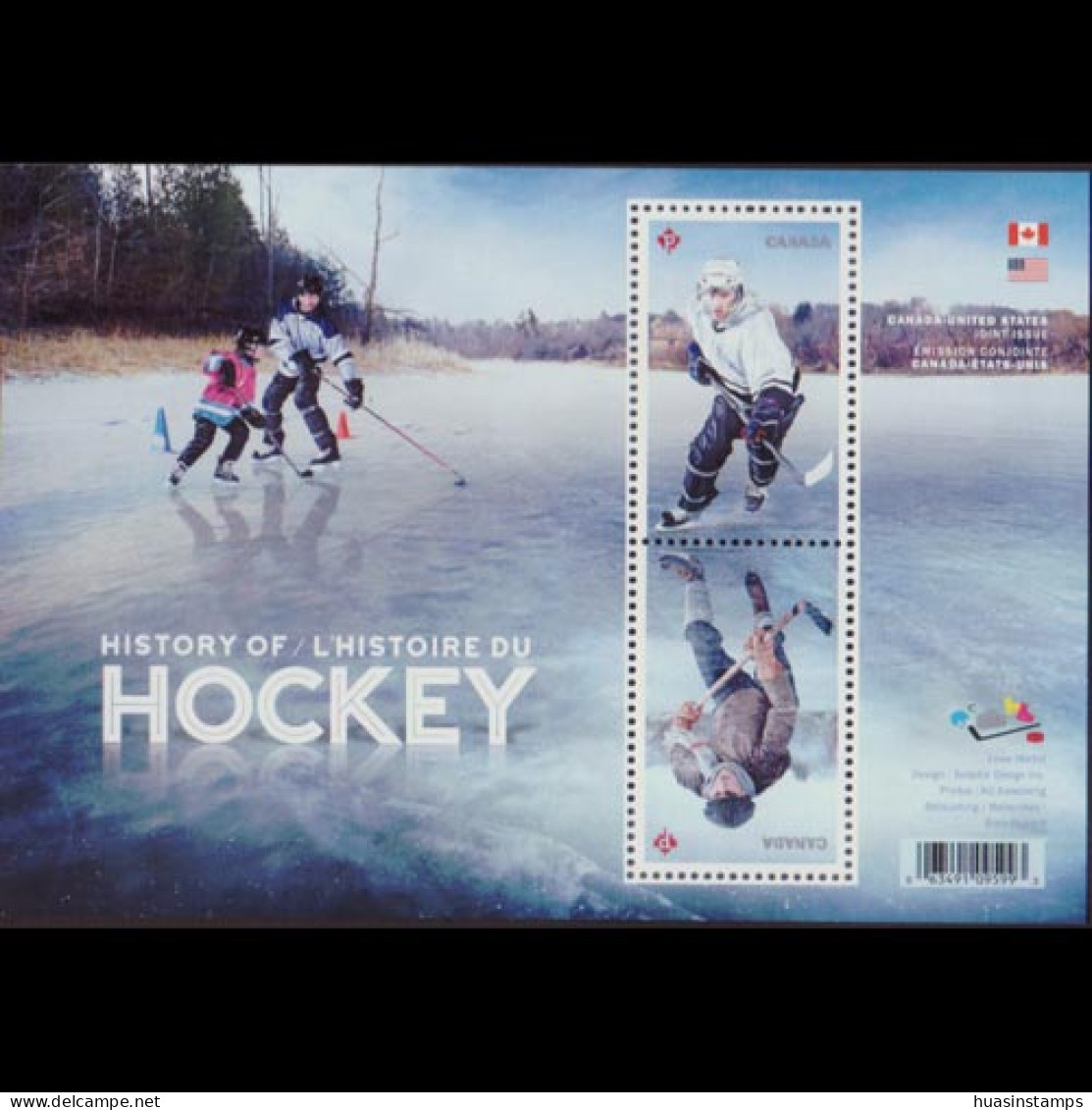 CANADA 2017 - Scott# 3039 S/S Hockey History MNH - Ongebruikt