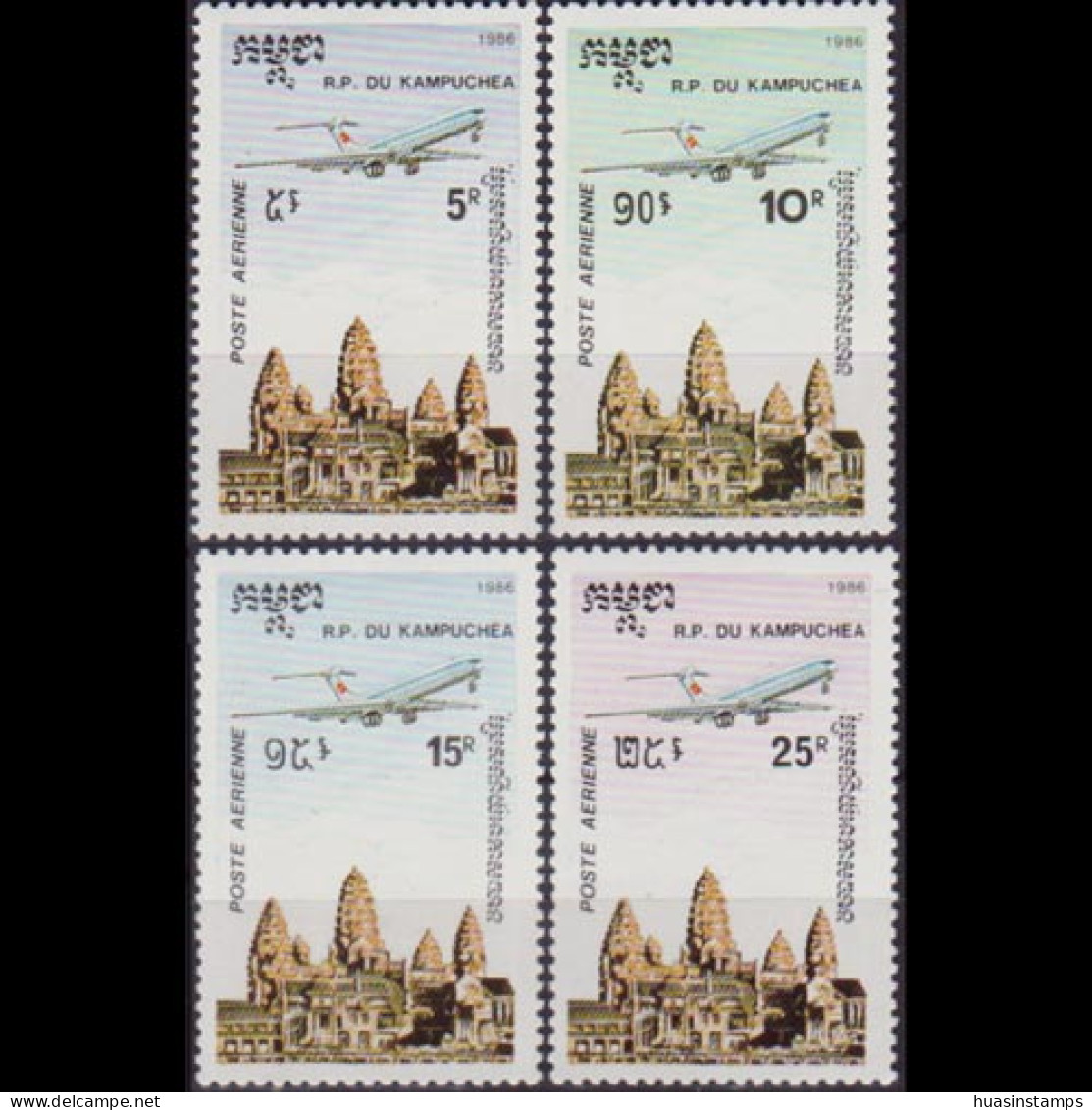 CAMBODIA 1986 - Scott# C59-62 Angkor Set Of 4 MNH - Kambodscha