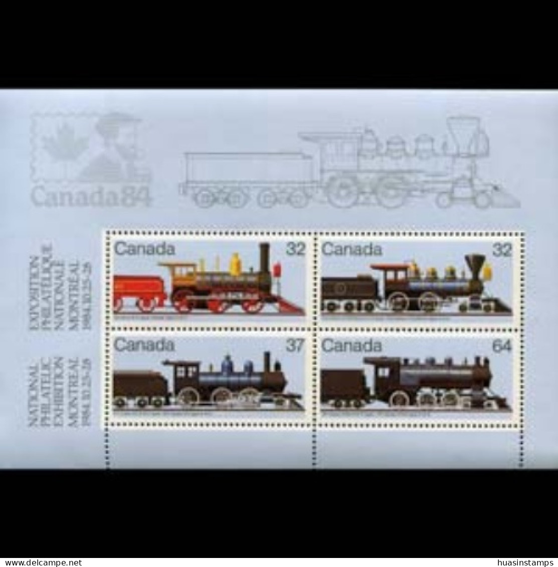 CANADA 1984 - Scott# 1039a S/S Locomotives MNH - Nuovi