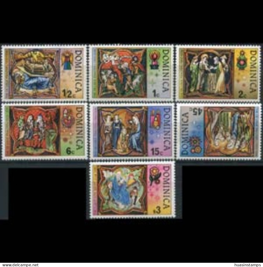 DOMINICA 1977 - Scott# 541-7 Christmas Set Of 7 MNH - Dominique (1978-...)