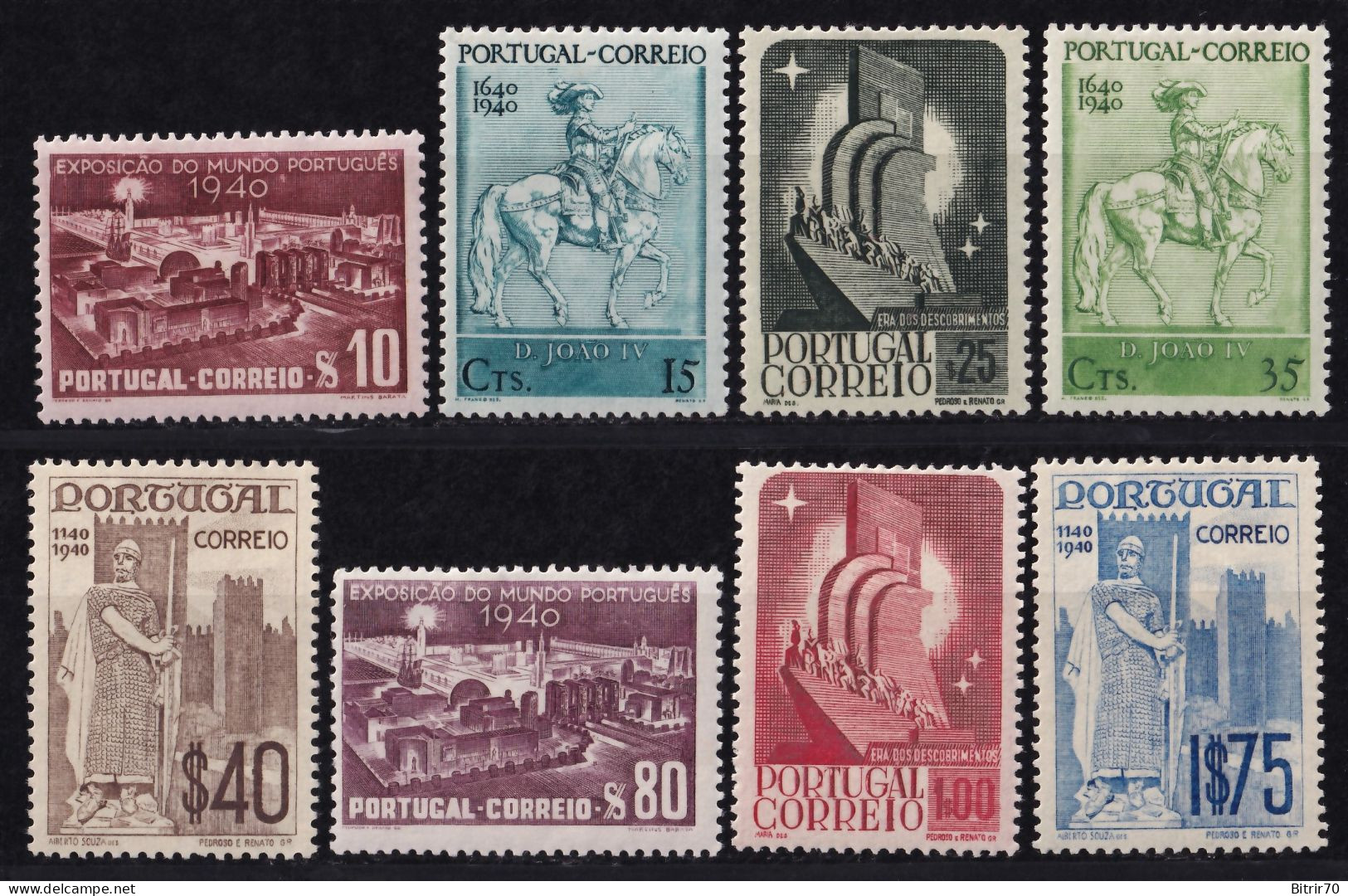 Portugal, 1940 Y&T. 608 / 615, MH. - Neufs