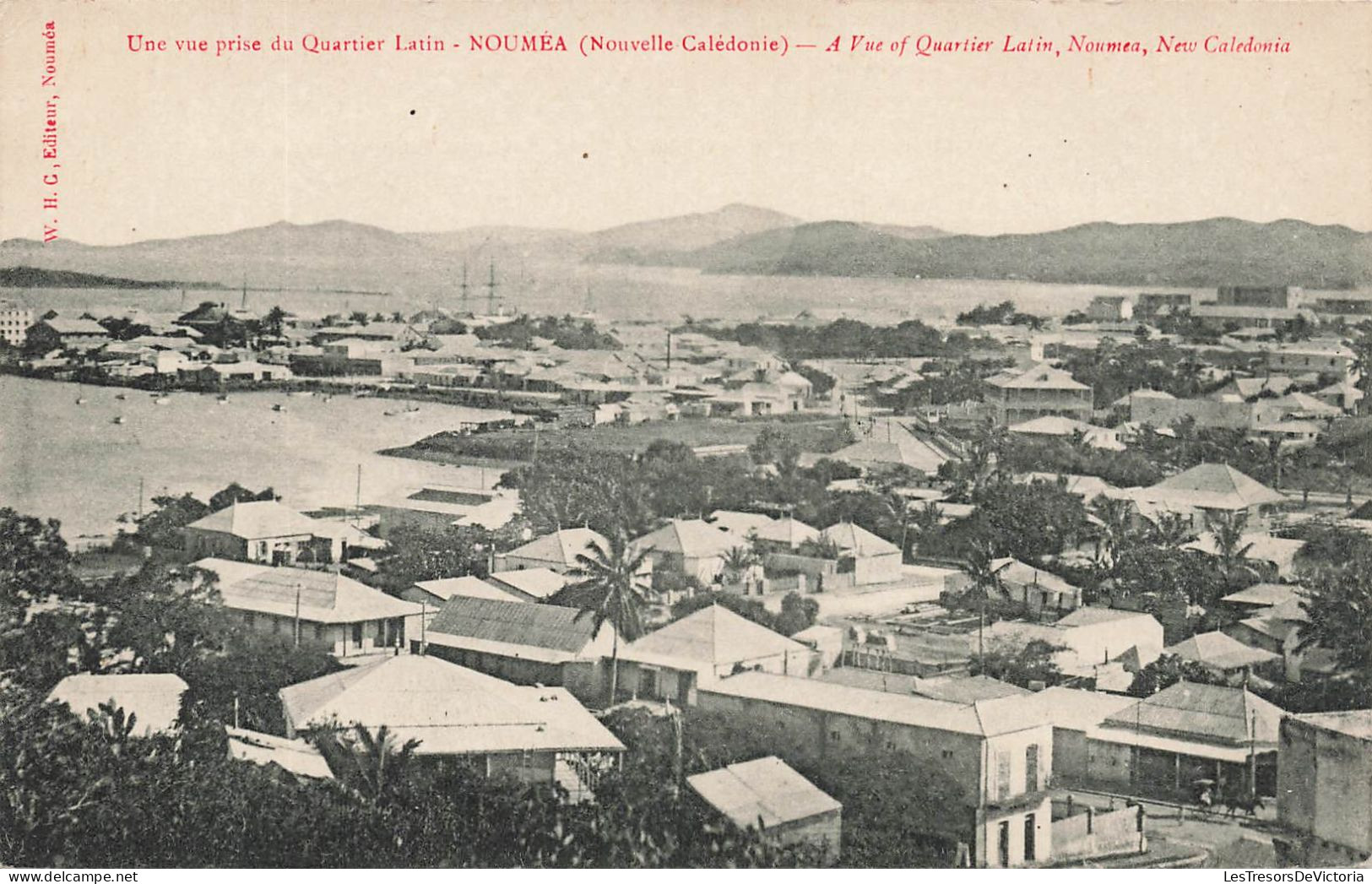 NOUVELLE CALEDONIE - Nouméa - Une Vue Prise Du Quartier Latin - A Vue Of Quartier Latin - 1910 - Carte Postale Ancienne - Nouvelle Calédonie
