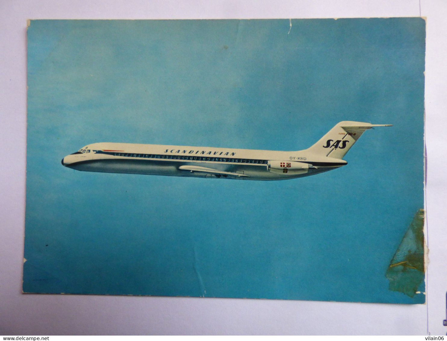 SAS  DC 9   /   AIRLINE ISSUE / CARTE COMPAGNIE - 1946-....: Era Moderna