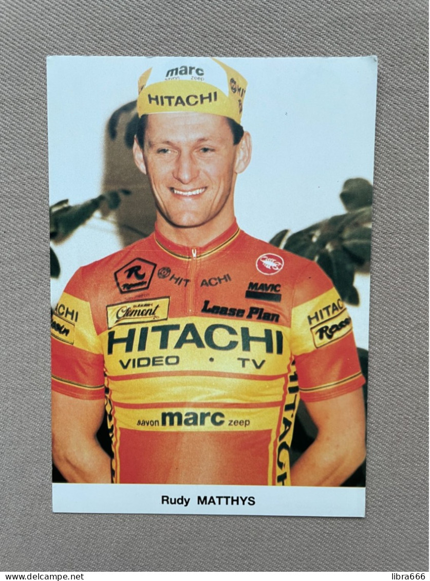 Fotokaart - MATTHYS Rudy / Hitachi-Marc / 1987 - Radsport