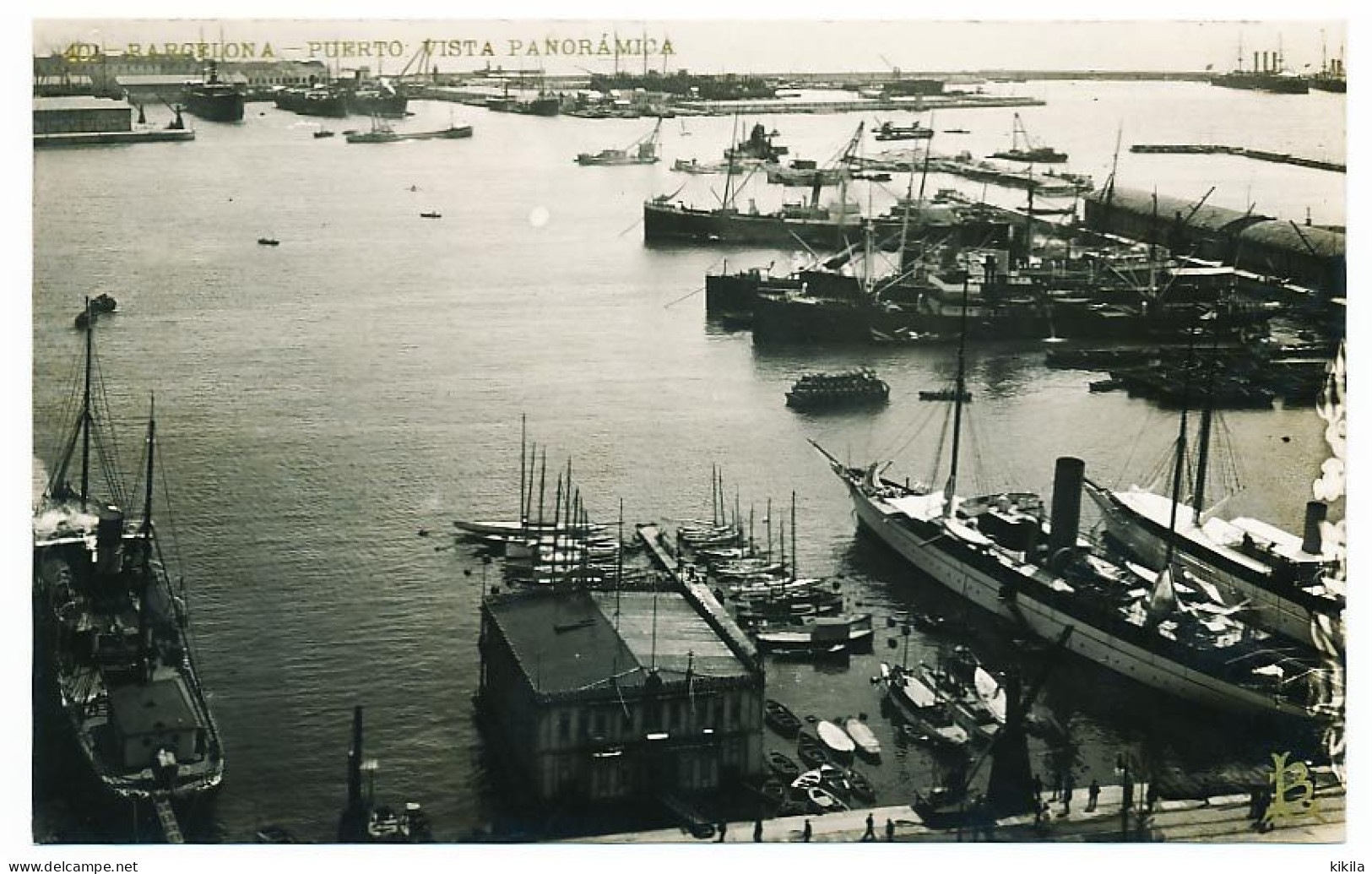 CPA 9 X 14 Espagne (6) BARCELONE BARCELONA  Puerto Vista Panoramica  Port  Cargo - Barcelona