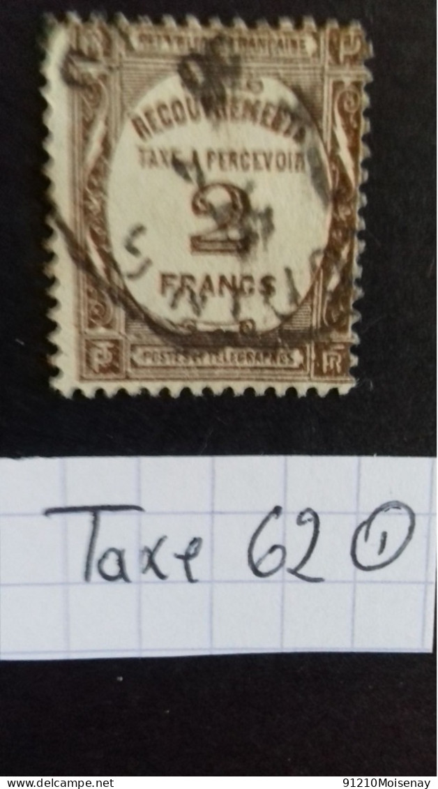 FRANCE TAXE N°62 OBLITERE - 1859-1959 Usati