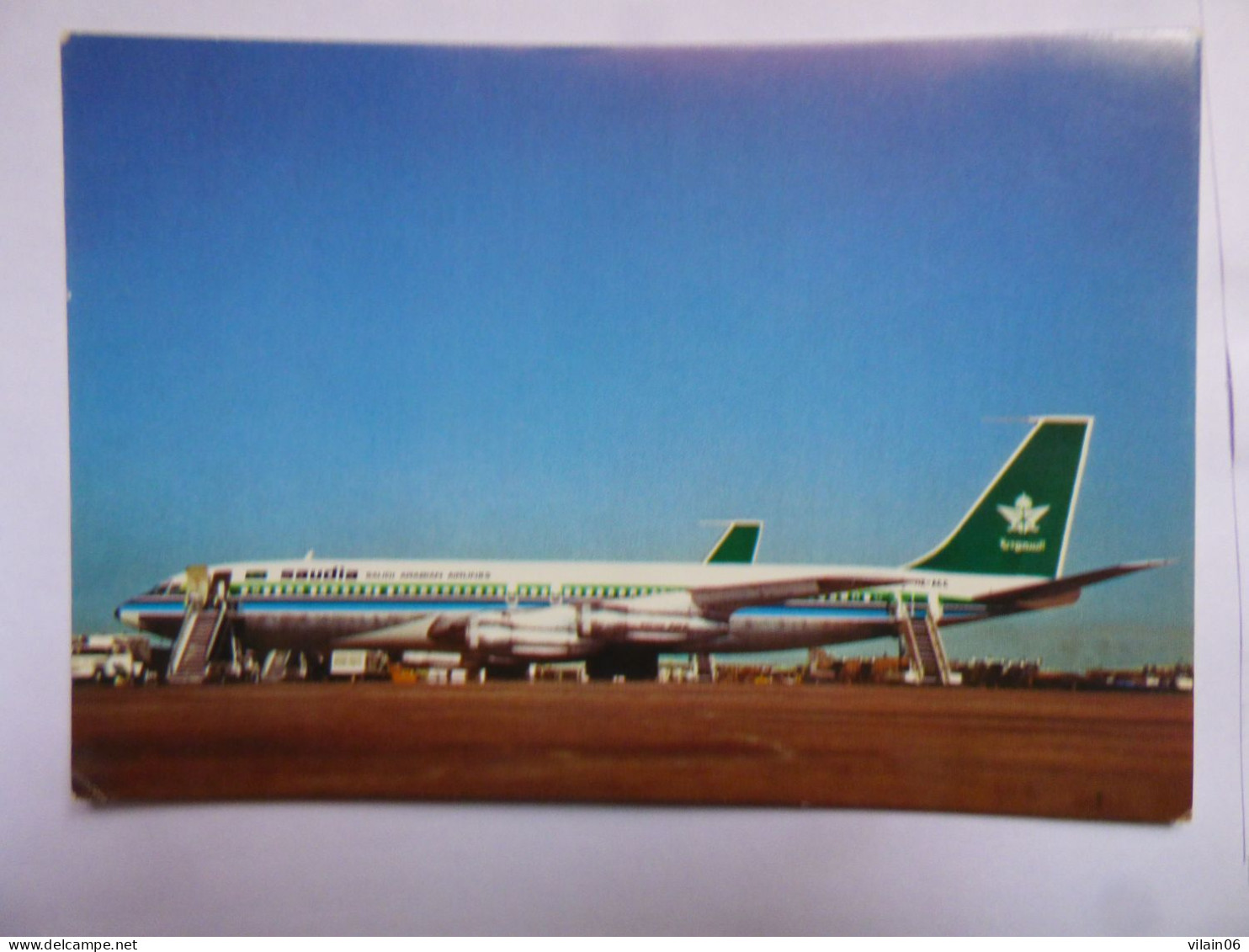 SAUDIA  B 707     /   AIRLINE ISSUE / CARTE COMPAGNIE - 1946-....: Era Moderna