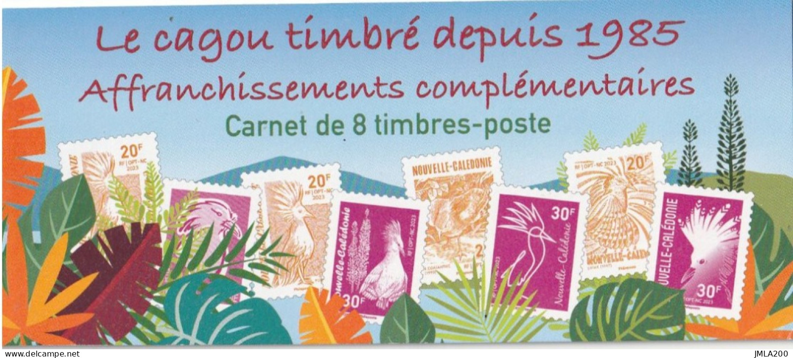 Nouvelle Calédonie 2023 Carnet Cagou De Timbres Pour Affranchissement Complémentaire - Markenheftchen