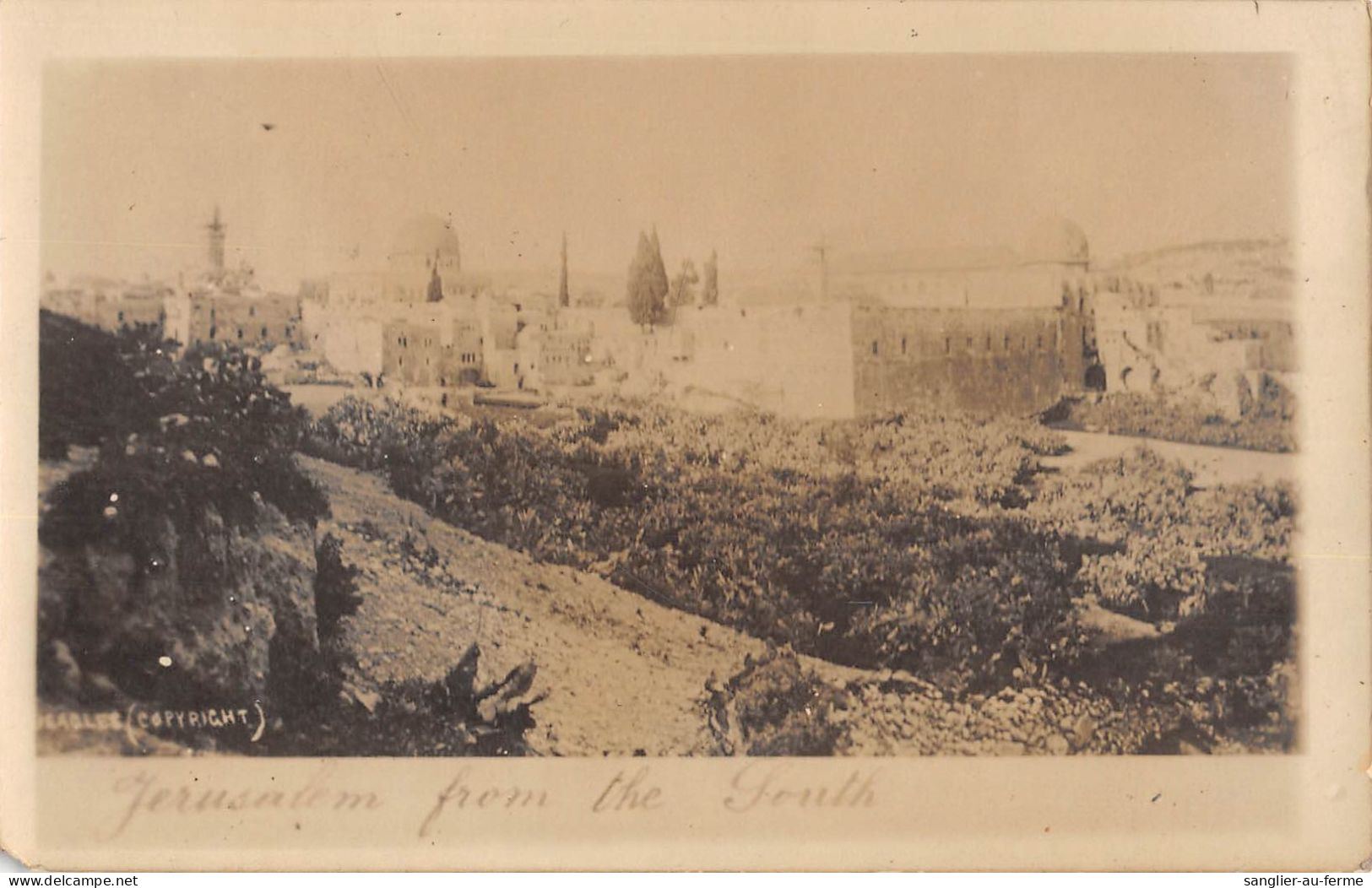 CPA / ISRAEL / JERUSALEM / CARTE PHOTO / JERUSALEM FROM THE SOUTH - Israel